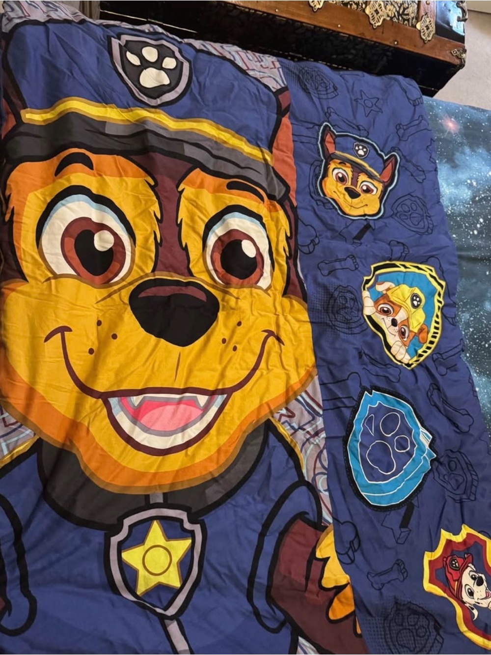 PAW Patrol Chase Twin Comforter - Blue Yellow